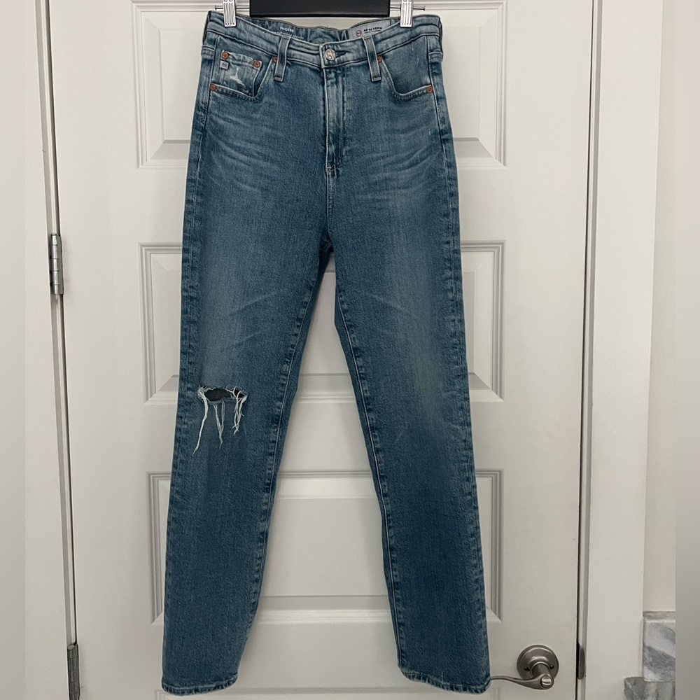 AG Phoebe Vintage High-Waisted Tapered Leg Jeans